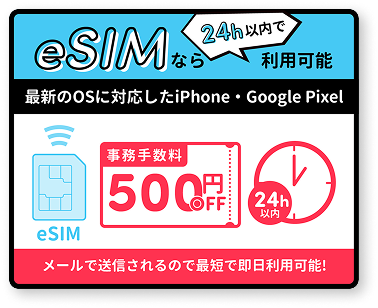 eSIM登場！