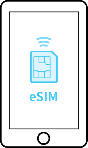 eSIM内蔵スマートフォンのイメージ